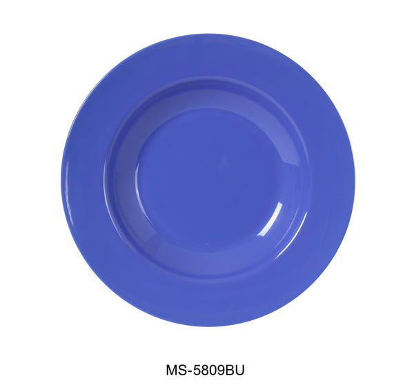 Yanco Milestone Melamine 9 1/4" X 1 1/4"H PASTA BOWL - 13 OZ BLUE