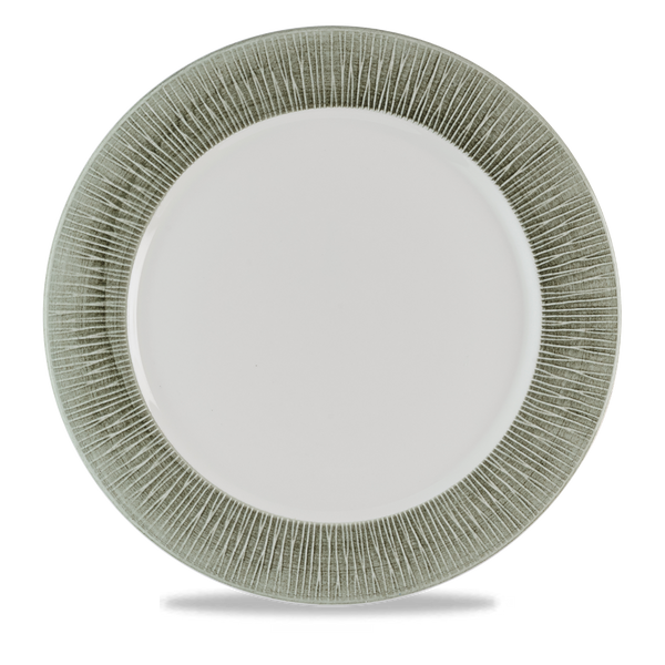 BAMBOO CERAMIC SPINWASH ALPINE  PRESENTATION PLATE 12" BOX 12