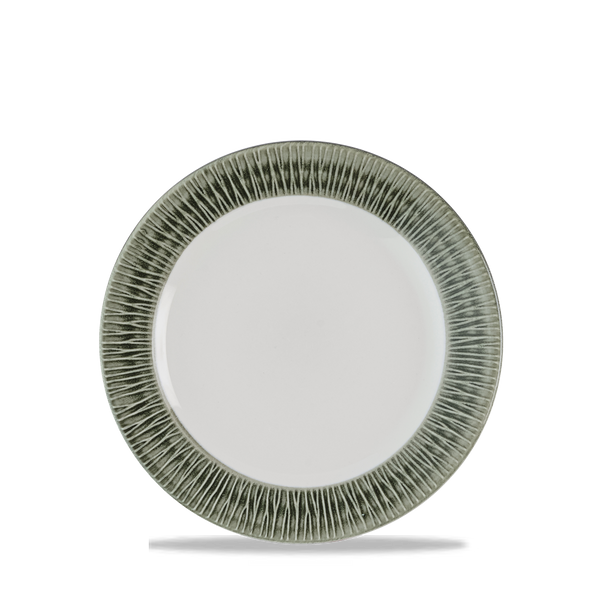 BAMBOO CERAMIC SPINWASH ALPINE  PLATE 6 5/8" BOX 12