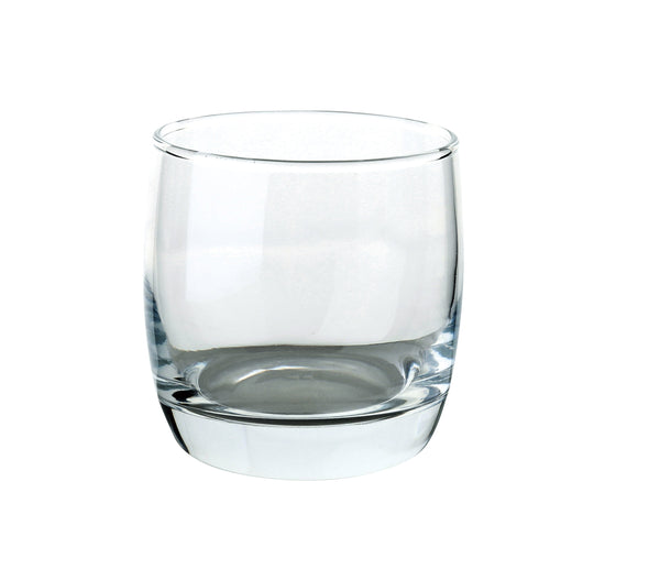 Yanco Aqua Mist Glassware H3" X T2 7/8" X B2 3/8" X D3" ROCKS 6.5 OZ