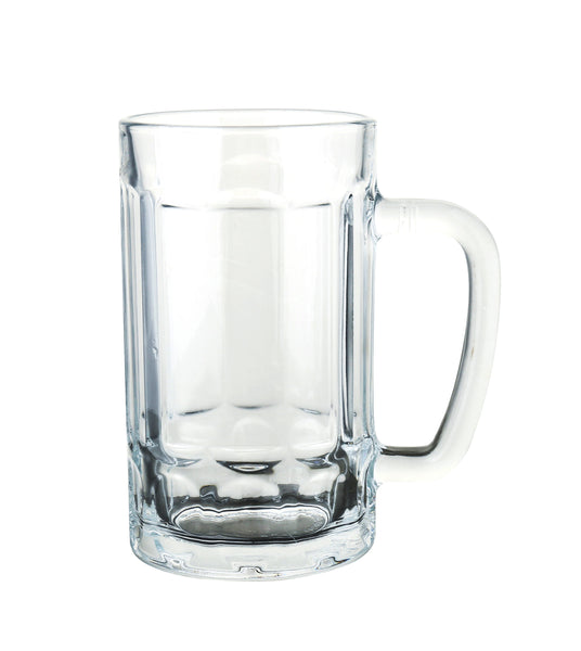 Yanco Aqua Mist Glassware H5 3/4" X T3" X B3 3/8" X D3 3/8" BEER MUG 15 OZ