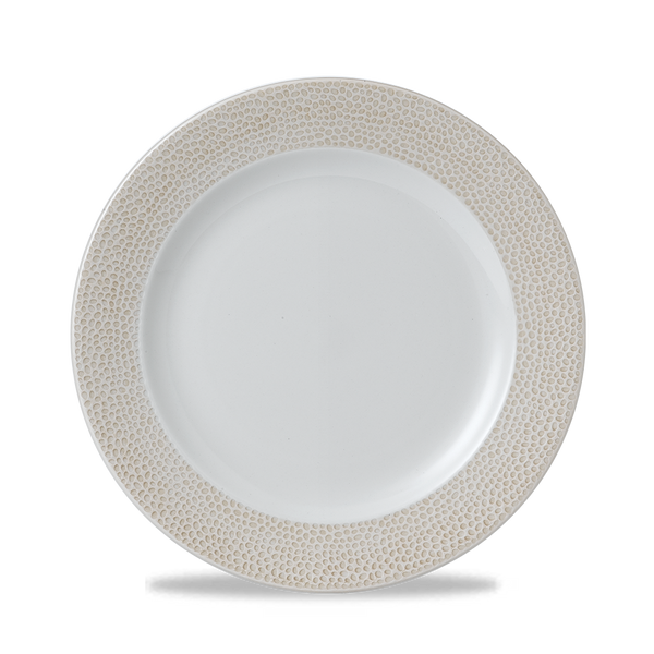 Isla Spinwash Sand  Footed Plate  10 7/8" Box 12