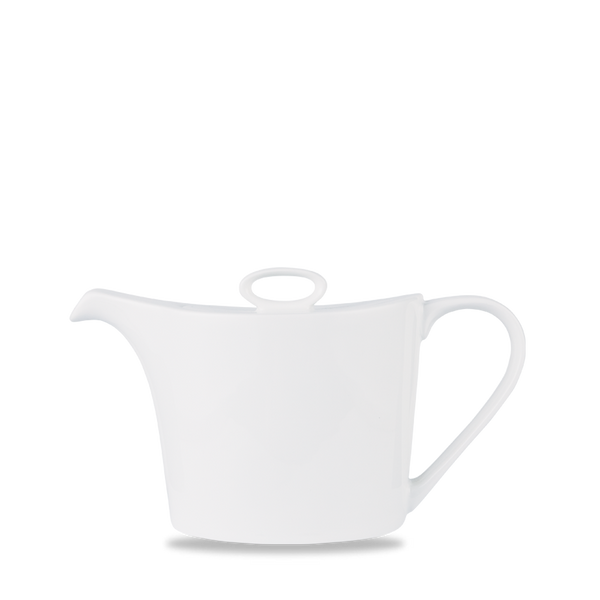 Alc Ambience White Oval Teapot 25Oz Box 6