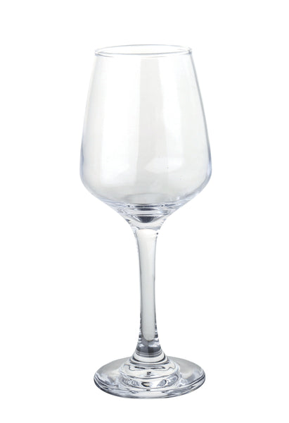 Yanco Aqua Spirits Glassware H8 1/4" X T2 3/8" X B2 3/4" X D3" WINE 12 OZ