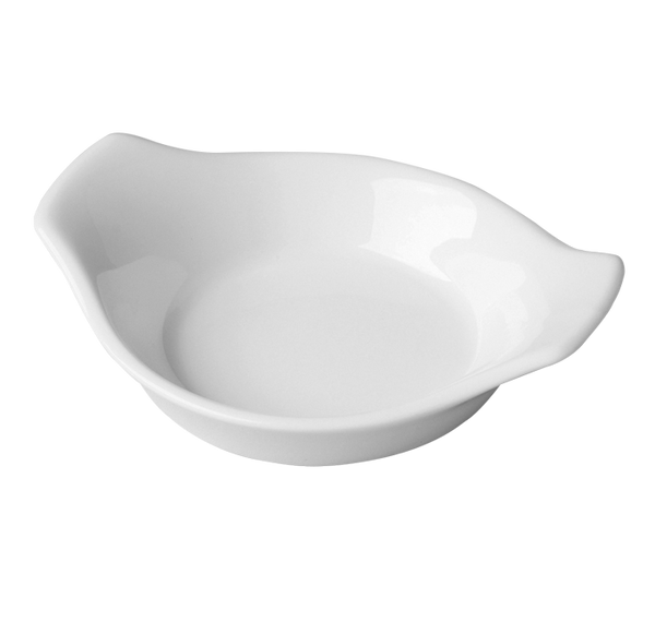 CONTINENTAL SAUCE DISH, 3.55"L, 2.75"W, 1 OZ, IVORIS