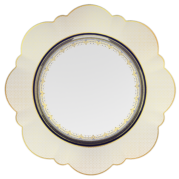 CREATIVA SCALLOP PLATE PLATE 13"