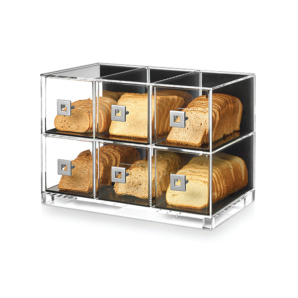 Six Drawer Acrylic Bakery Case, 1 EA