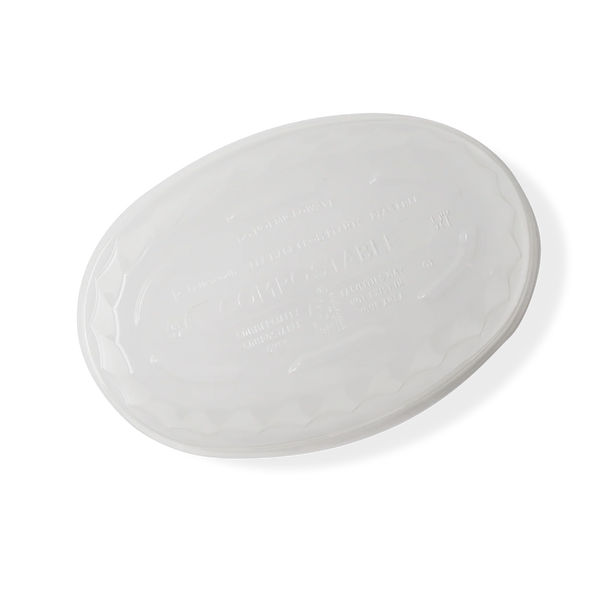 24 - 32 oz. Clear PLA Oval Bowl Lid