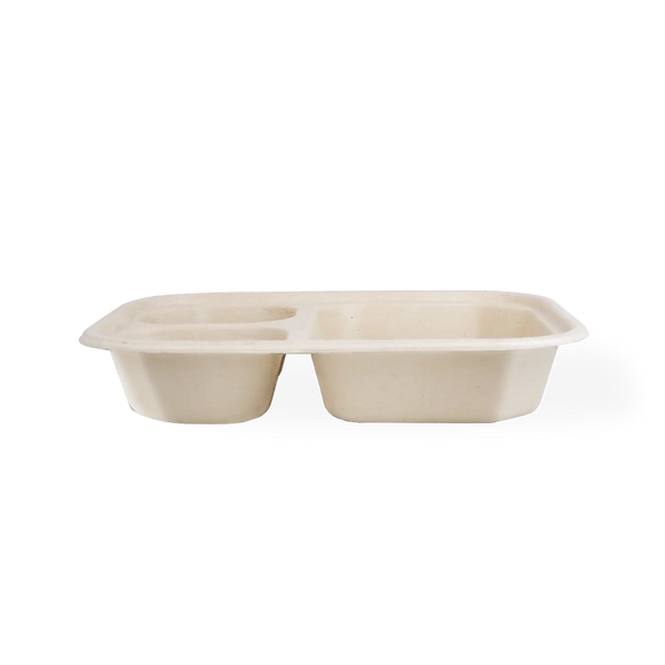 32oz 3-Cpt Rectangular Container