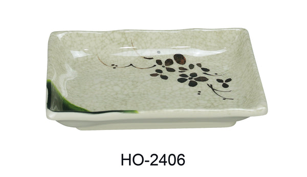 Yanco Honda Melamine 6" x 4 1/2" RECTANGULAR PLATE