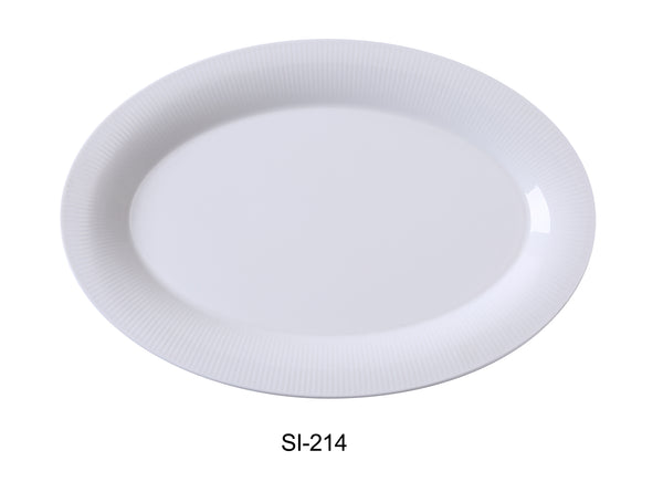 Yanco Siena Chinaware 14" X 9 3/4" X 1 1/8" PLATTER