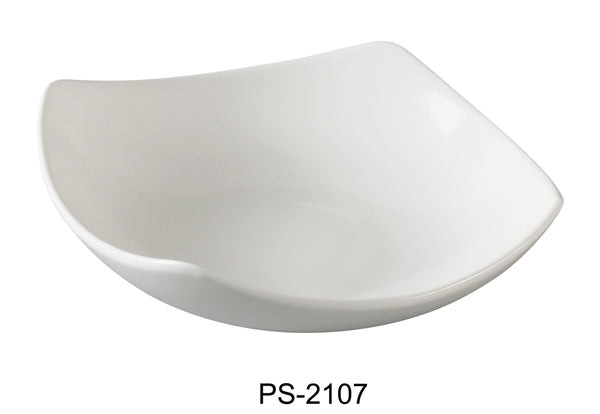 Yanco Piscataway Chinaware 7 1/2" SQUARE BOWL 14 OZ