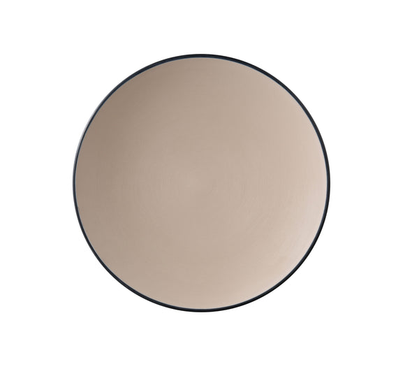 Yanco Birmingham Melamine 10 1/4" X 1 1/4" ROUND PLATE