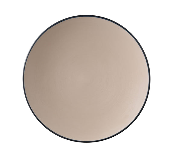 Yanco Birmingham Melamine 11 1/2" X 1 1/4" ROUND PLATE