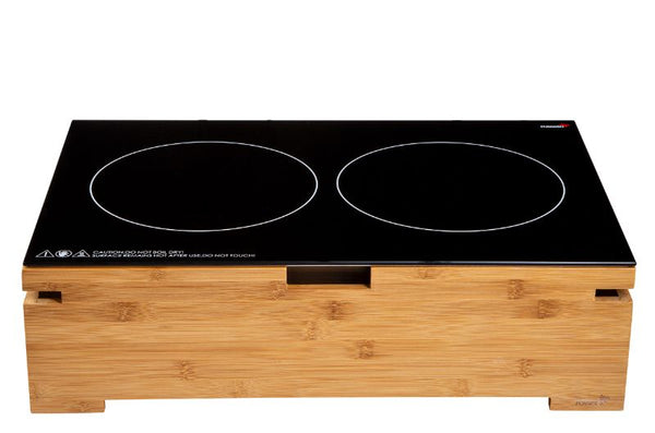 Multi-Chef™ Double Touch-Top Induction Heater with Bamboo Base, 120V 60Hz, 1 EA