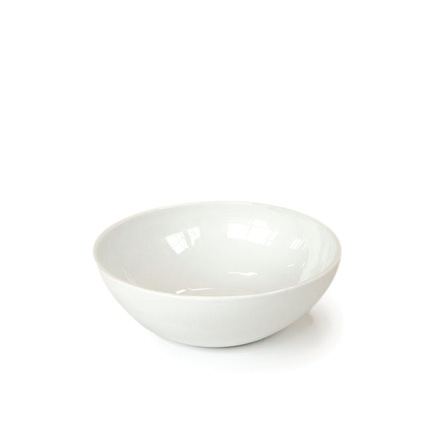 Tilt Large White Porcelain Bowl