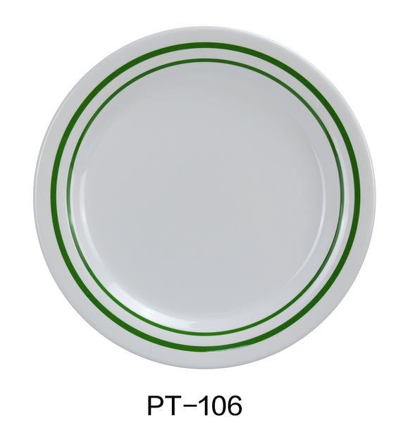 Yanco Pine Tree Melamine 6 1/4" ROUND BREAD PLATE