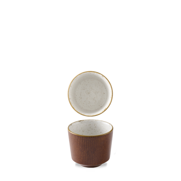 CINNAMON BROWN BARLEY WHITE  KOCHI CHIP MUG 11OZ BOX 12