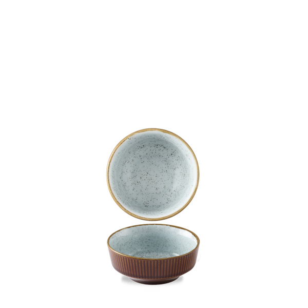 CINNAMON BROWN DUCK EGG  KOCHI SHALLOW BOWL 9OZ BOX 12