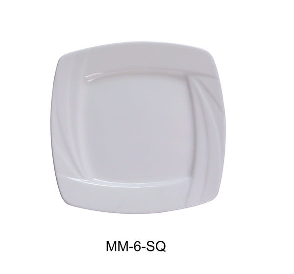 Yanco Miami Chinaware 6" SQUARE PLATE