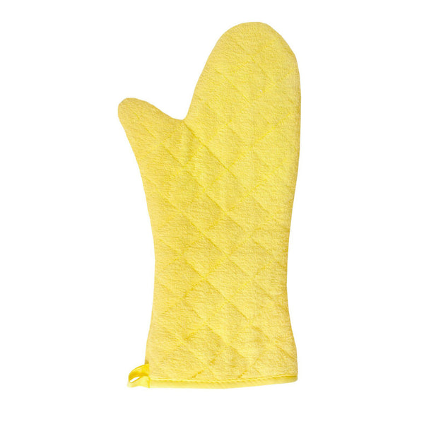 Chef Revival® Flame-tastic Kevlar® Oven Mitt, elbow length, 16", protects up to 450°F, 100% Kevlar® fabric outside, silicone lining, yellow (retail packaging)