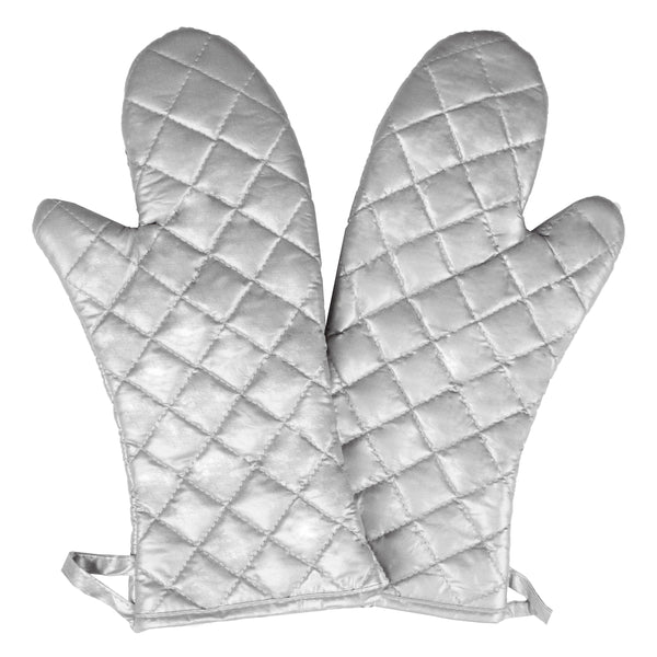 Chef Revival® Oven/Freezer Mitt, elbow length, 16", protects up to 350°F, non-stick silicone, pair, silver (retail packaging) (must be purchased in case quantities)