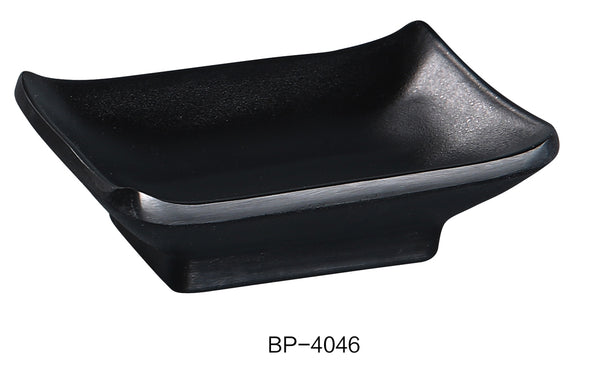 Yanco Black Pearl Melamine 3 3/4" X 2 1/2" SAUCE DISH 2.5 OZ