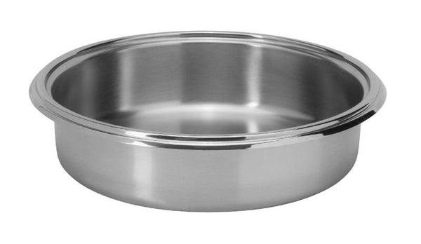 Round 4.75 QT Stainless Steel Food Pan