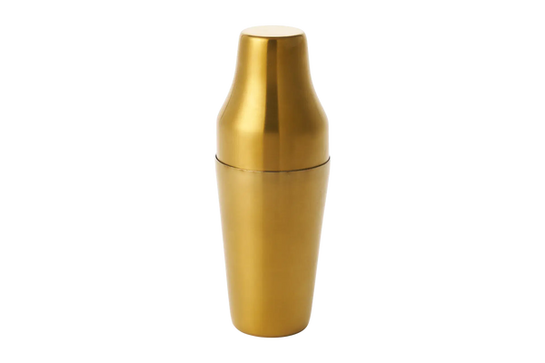 Satin Cocktail Shaker With Lid Gold Matte