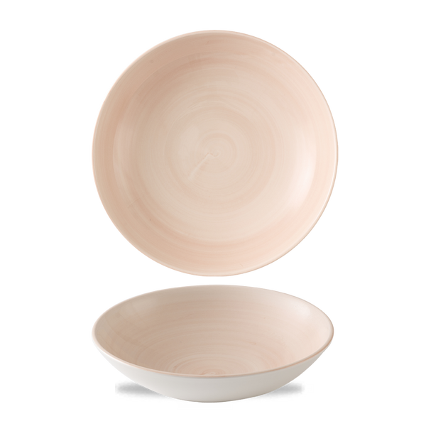 STONECAST CANVAS CORAL  COUPE BOWL 7.25" BOX 12