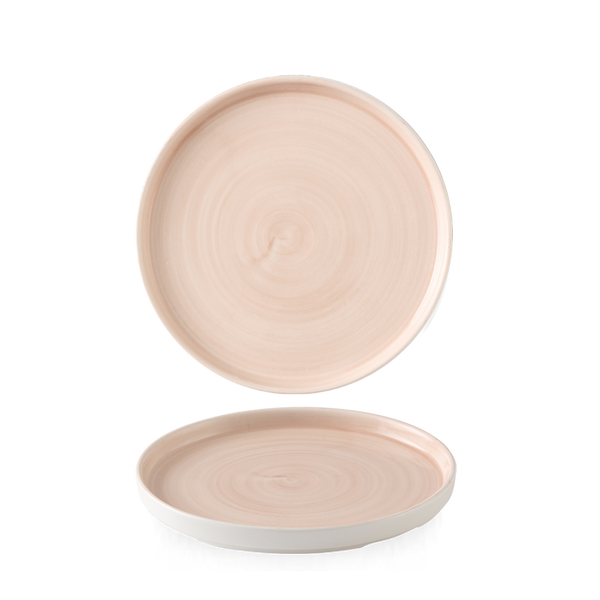 STONECAST CANVAS CORAL  WALLED PLATE 6.3" BOX 6