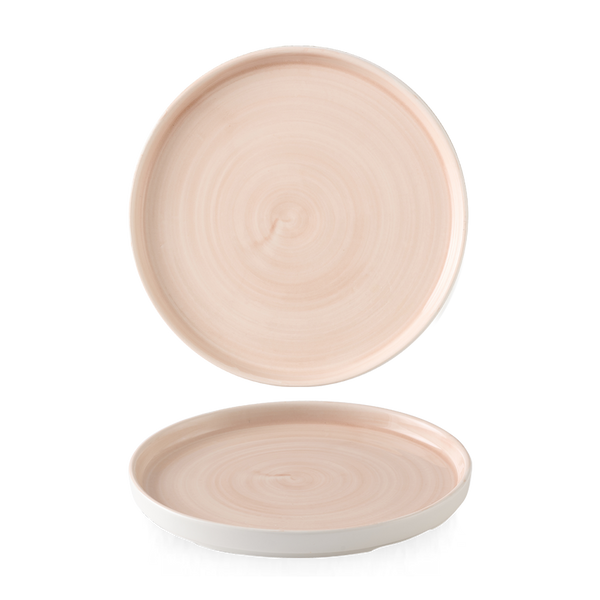 STONECAST CANVAS CORAL  WALLED PLATE 8.25" BOX 6