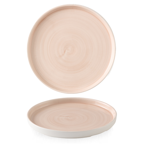STONECAST CANVAS CORAL  WALLED PLATE 11" BOX 6