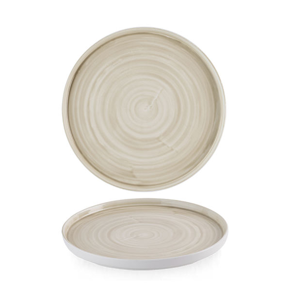 STONECAST CANVAS NATURAL  WALLED PLATE 8.25" BOX 6