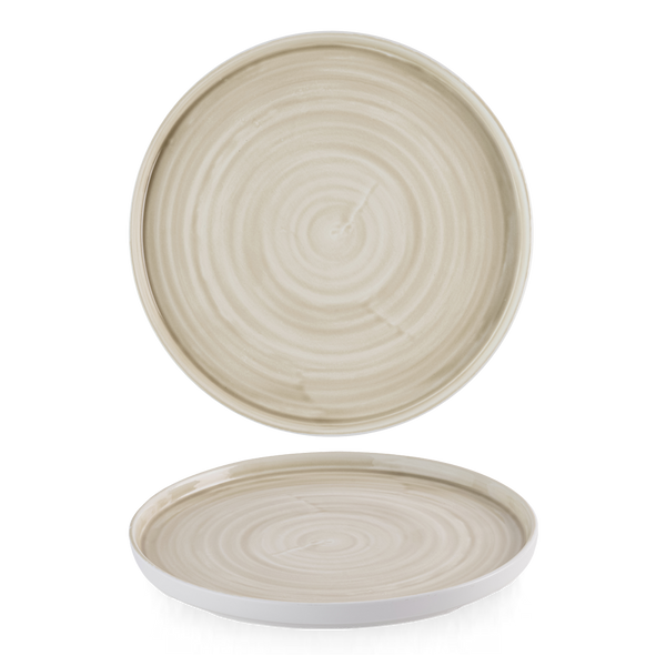 STONECAST CANVAS NATURAL  WALLED PLATE 11" BOX 6