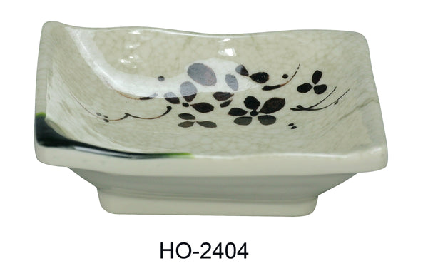 Yanco Honda Melamine 4" SQUARE SAUCE DISH