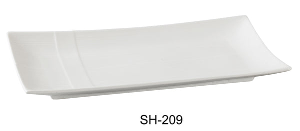 Yanco Shanghai Chinaware 9 1/2" X 4 1/2" RECTANGULAR PLATE