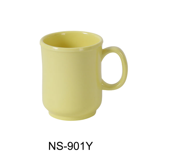 Yanco Nessico Melamine 3" X 3 5/8"H BULBOUS MUG 8 OZ YELLOW