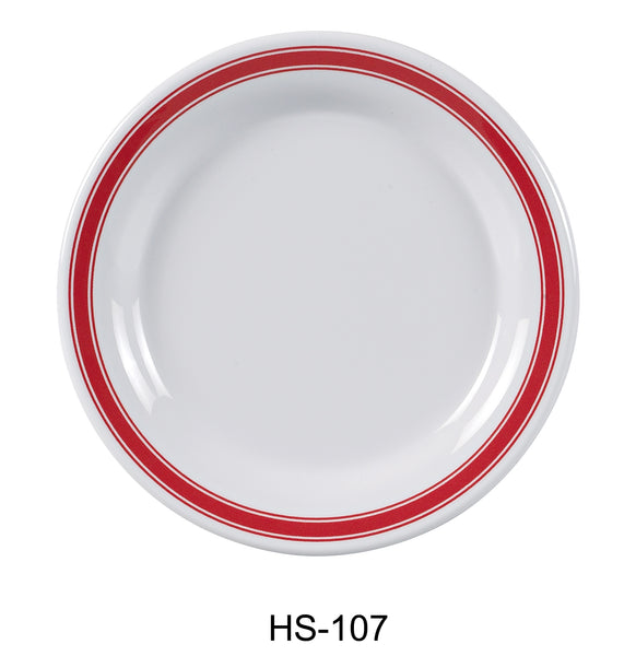 Yanco Houston Melamine 7 1/4" ROUND PLATE