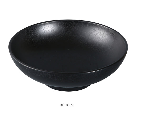 Yanco Black Pearl Melamine 9" X 3 1/4" NOODLE BOWL 48 OZ