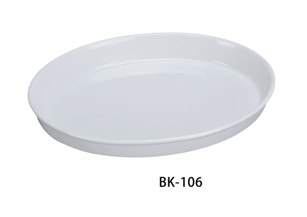 Yanco Accessories Chinaware 6" X 9" X 2" OVAL DEEP PLATE