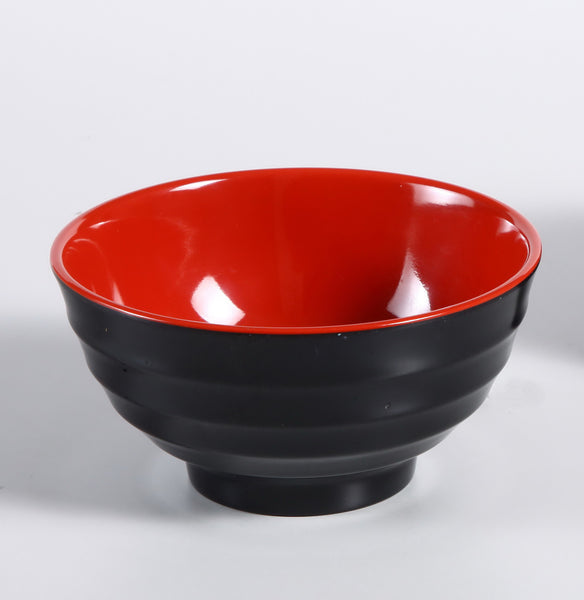 Yanco Black & Red Melamine 6 7/8" SOUP 22 OZ