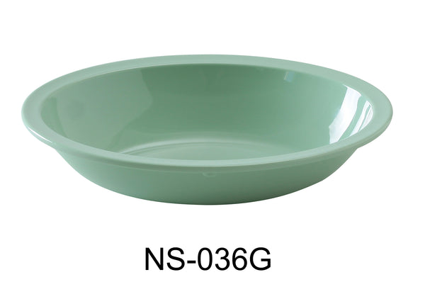 Yanco Nessico Melamine 10" X 7 1/4" X 2 1/4", 36 OZ OVAL BOWL GREEN