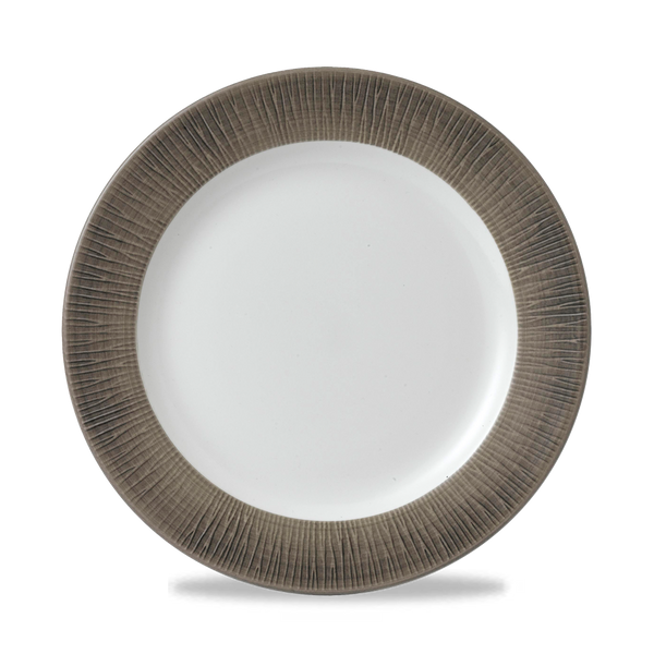 Bamboo Spinwash Dusk  Footed Plate 10 1/4" Box 12