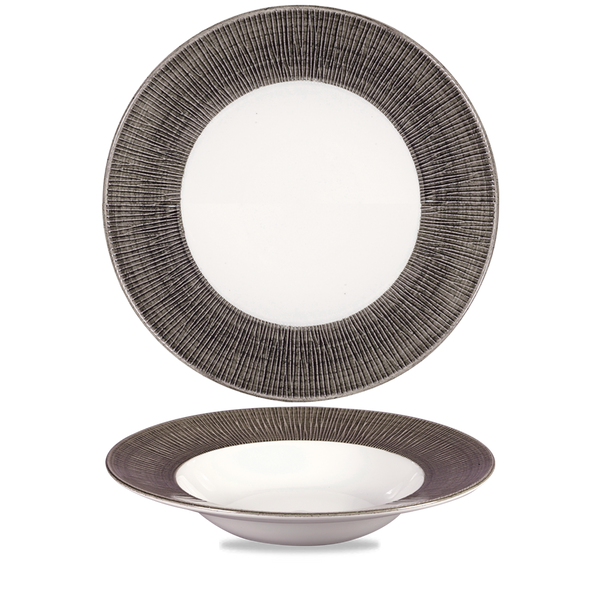 Bamboo Spinwash Dusk  Wide Rim Bowl  11" Box 12