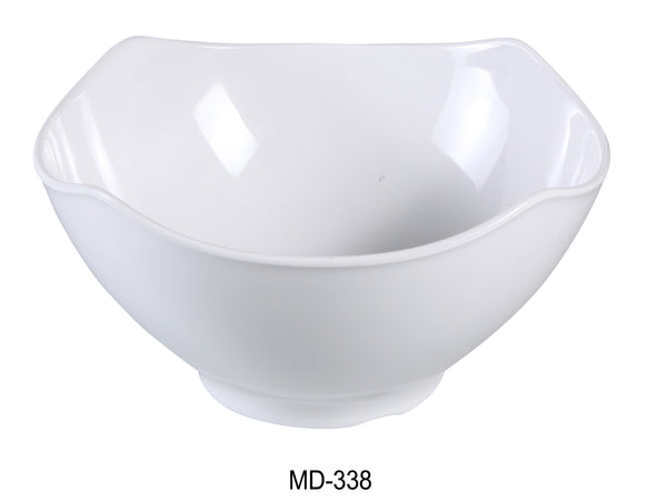 Yanco Milando Melamine 8" SQUARE BOWL 45 OZ, 4"H