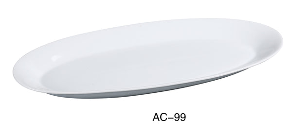 Yanco Abco Chinaware 23" X 10 1/4" X 2" FISHIA PLATTER