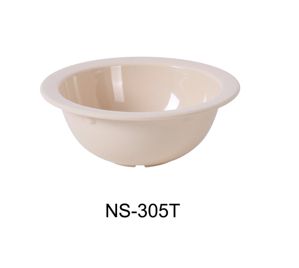 Yanco Nessico Melamine 5 5/8" GRAPEFRUIT BOWL 10 OZ TAN