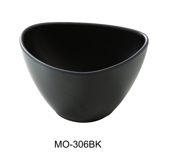 Yanco Moderne Melamine 5 1/2" X 4" X 3" TRIANGLE BOWL BLACK