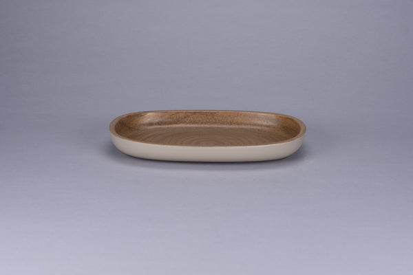 Selva Additions OVAL FLAT PLATE, 10.3" AUTUMN BROWN